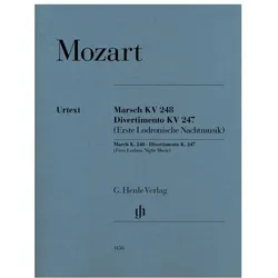 Marsch KV 248 und Divertimento KV 247, Stimmensatz: 2 Hörner (F), 2 Violinen, Viola, Basso Basso-St, Fachbücher von Felix Loy