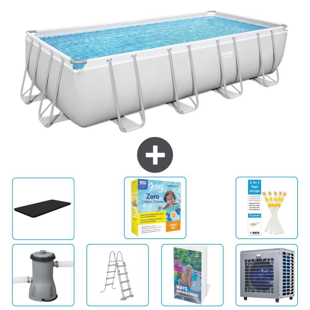 Bestway Power Steel Rechteckig - 488x244x122 cm - 6-teilig S606