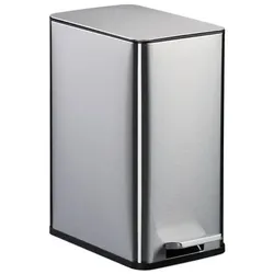Relaxdays Kosmetikeimer 10 Liter Schwarz,Silber