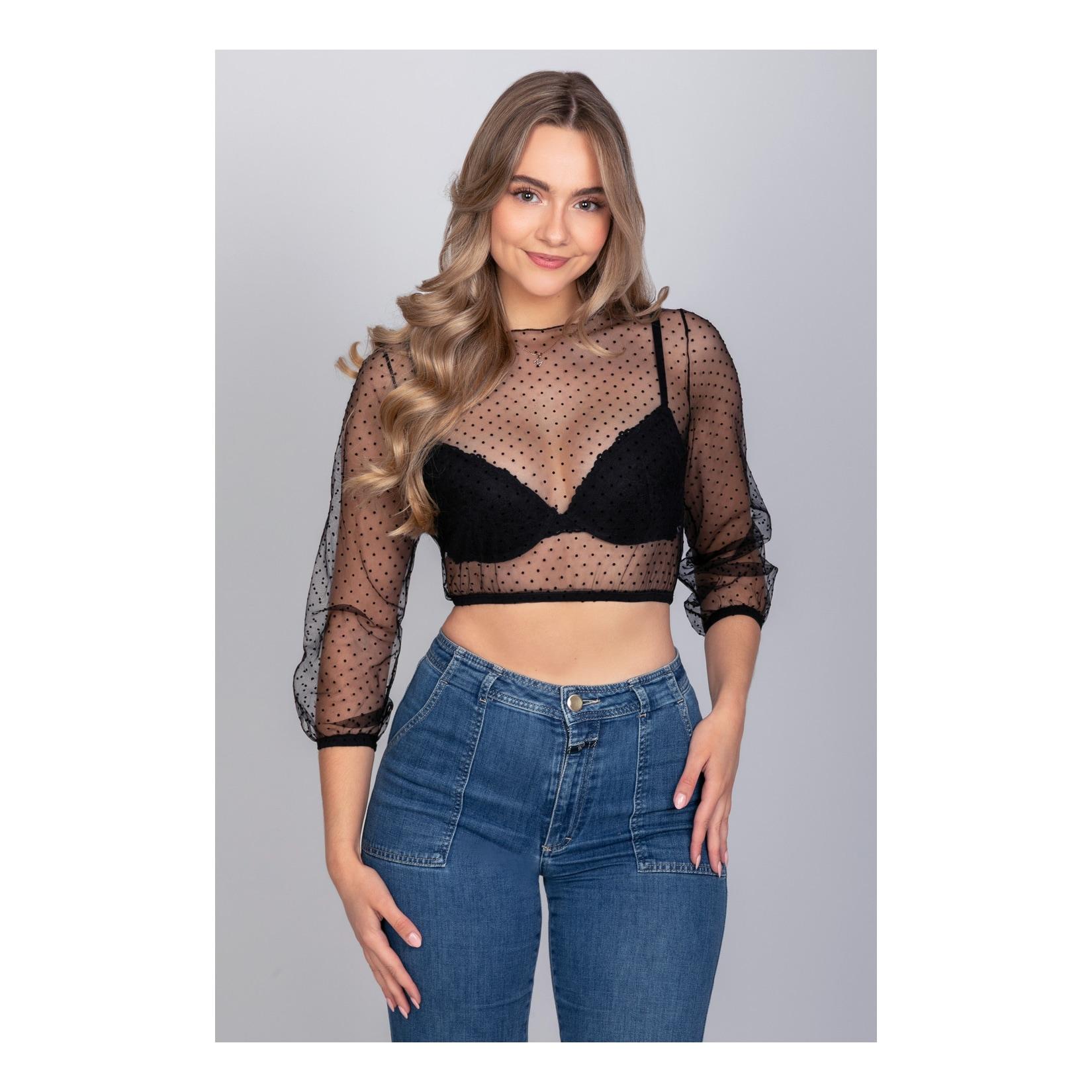Dirndlbluse Martha Schwarz