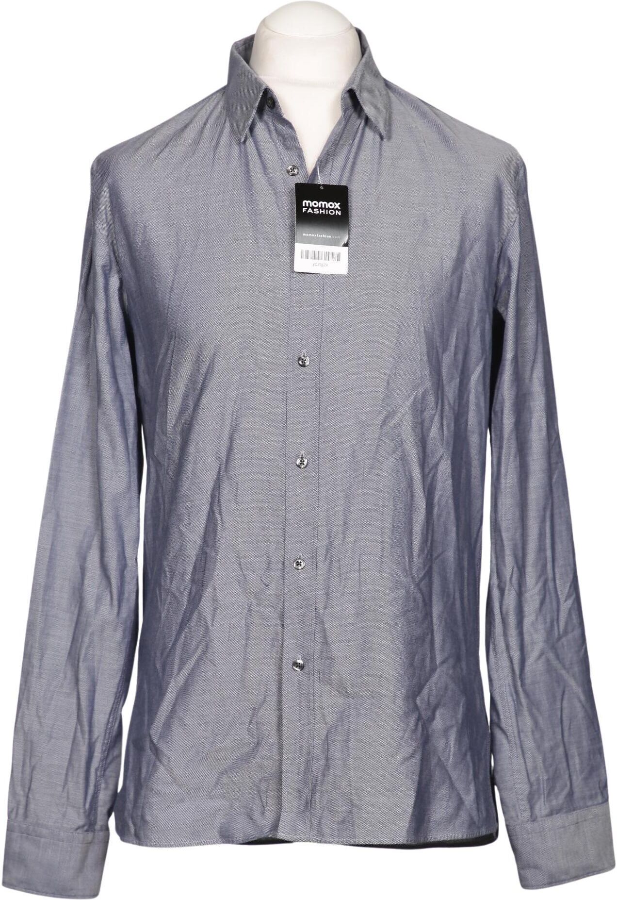 Hugo by Hugo Boss Herren Hemd, Grau, Gr. L, Baumwolle - Second Hand
