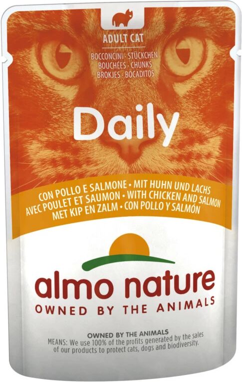 Almo Nature DAILY MENU GATTO BUSTA 70GR CON POLLO E SALMONE