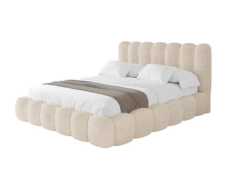 Polsterbett SENA 160x200 cm Beige - Poso 105