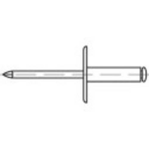 TOOLCRAFT 160312 Offene Blindniete (Ø x L) 4.8mm x 13mm Stahl Stahl 250St.