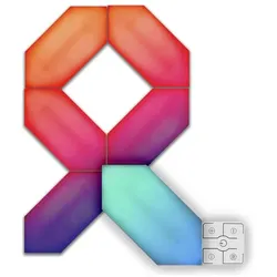 Müller Licht, Deckenleuchte, LED Dekolicht Magic Panel Hexagon smart RGB+white 6er-Set 21000130