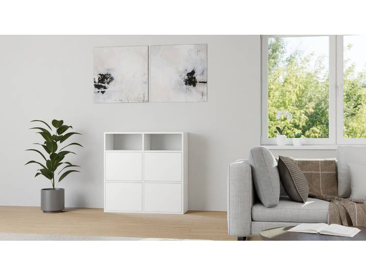 Modernes Highboard nach Maß – diverse Materialien MDF Beschichtet MDF Weiß matt