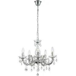 Hänge Leuchte Kronleuchter Kristall Luster Decken Lampe Schlaf Zimmer Beleuchtung Globo 63116-5