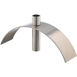 CREATIVE HOME Kerzenhalter mit Bogen - silber