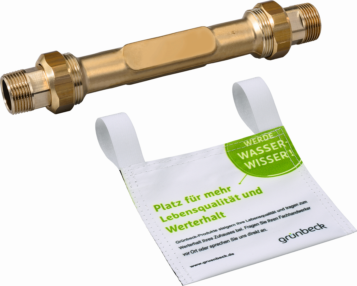 Grünbeck pièce de raccord 128401 1 1/4", longueur d'installation sans raccord à vis 190 mm