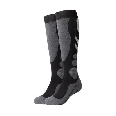 Skistrümpfe CAMANO "function", Jungen, Gr. 39-42, Sockengröße, schwarz, Materialmix, gemustert, mehrfarbig, meliert, normal, Socken, mit ergonomischer Polsterung an wichtigen Stellen