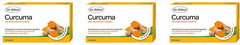 Dr. Böhm Curcuma Kapseln 3x30stk