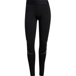 ADIDAS Damen Tight Damen Tights Floral, Größe XS in Schwarz Schwarz