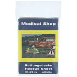 Rettungsdecke Ypsisave 160x210 cm gold/s 1 St