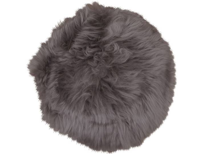 Sitzkissen Qirena hellbraun Lammfell B 35 T 35 cm - Sitzkissen