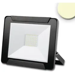 ISOLED Outdoor LED Fluter 30W, warmweiß, schwarz, IP65, drehbar und schwenkbar, 3000K 2400lm 120° ISO-113360