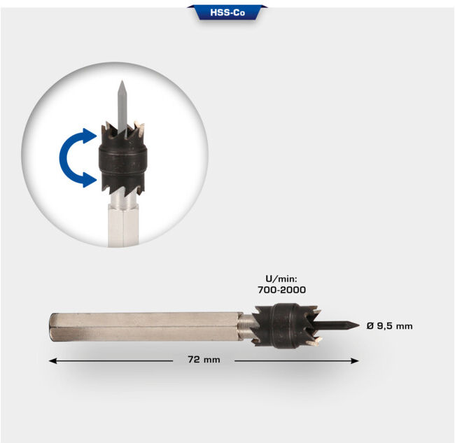 Brilliant Tools Forets à dépointer (BT516001)