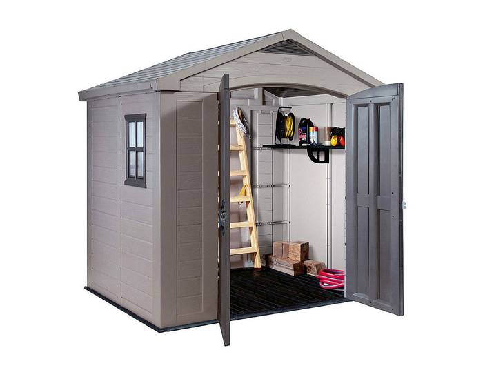 Keter Gerätehaus Factor 8×6 Kunststoff Taupe 182 × 256.5 cm