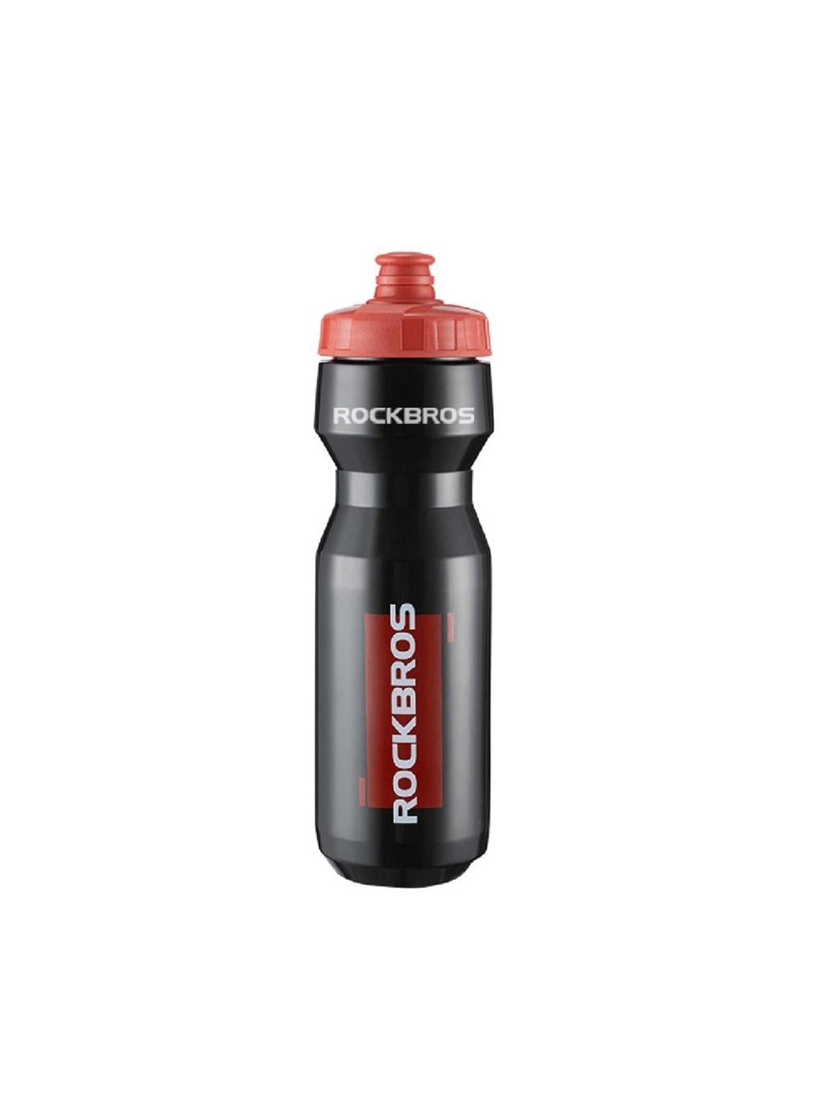 Rockbros 750 ml Bike Bottle - Transparent Black with Red Mouthpiece