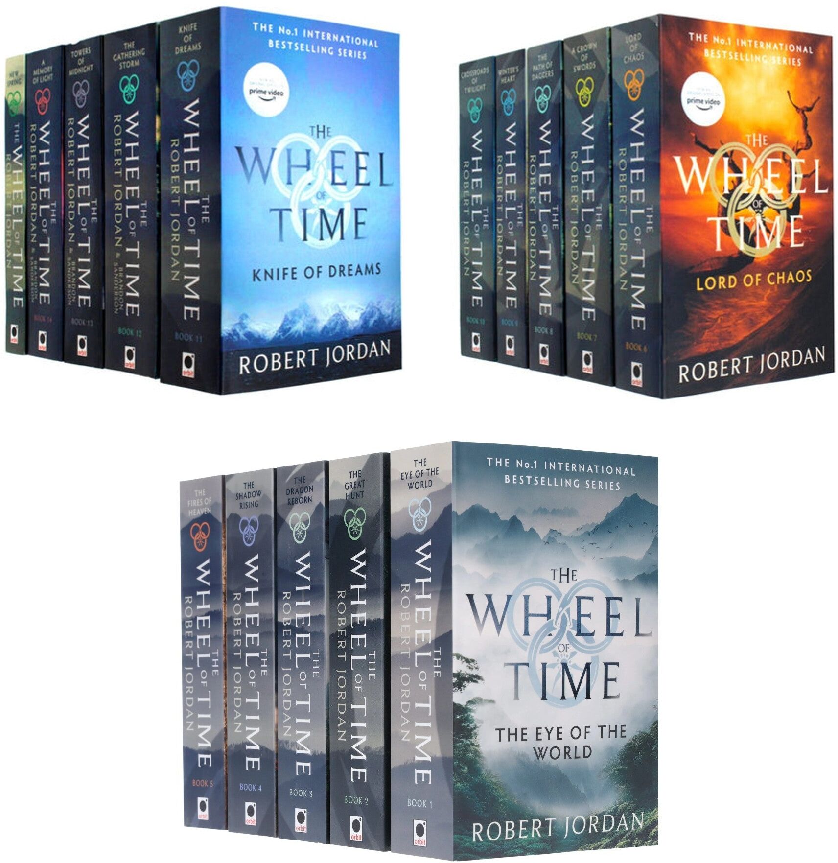 Orbit Robert Jordan The Wheel of Time Series Collection 15 Books Set Pack (Book 1-15)
