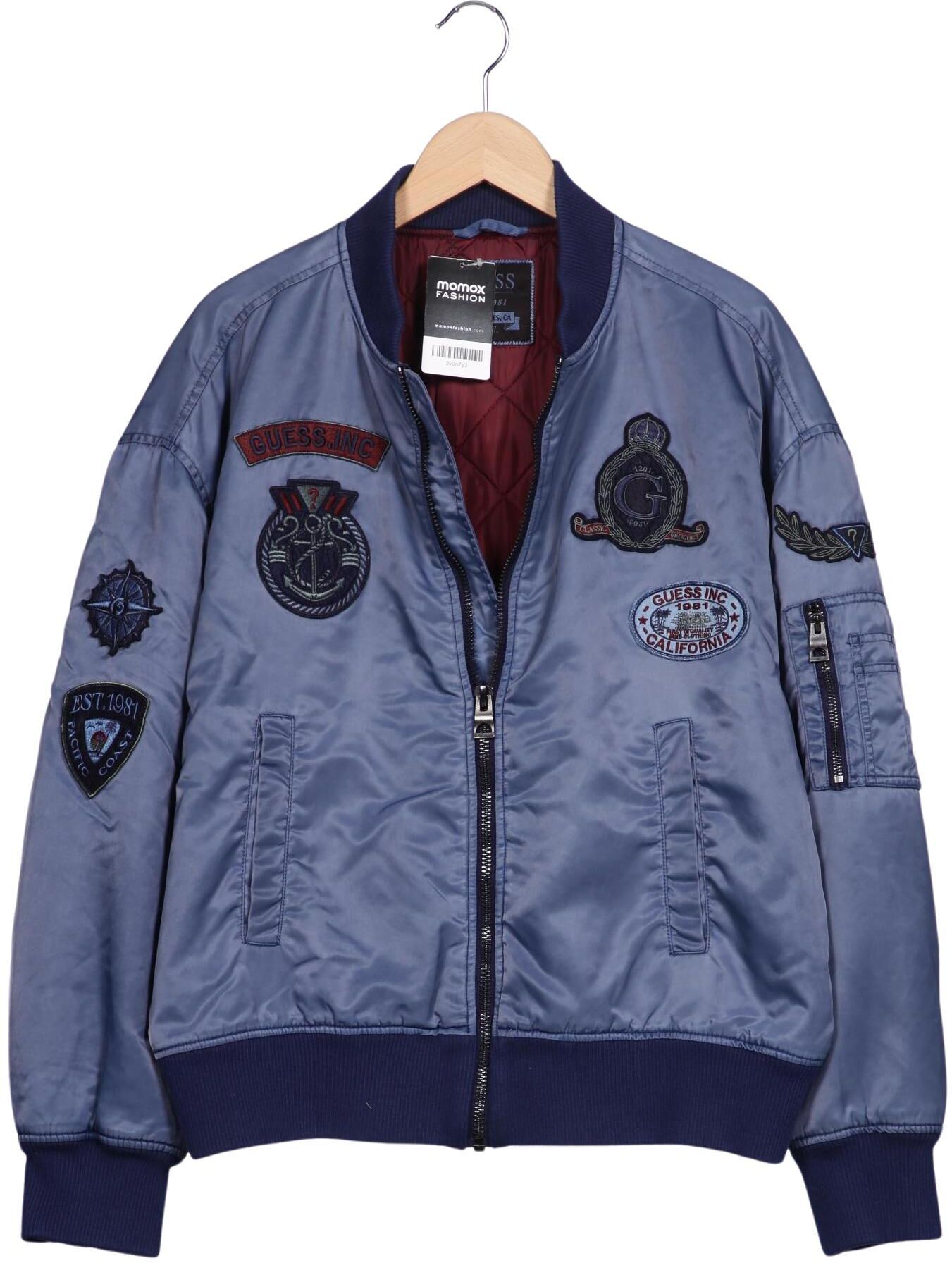 Guess Herren Jacke, Blau, Gr. EU 46, Synthetik - Second Hand