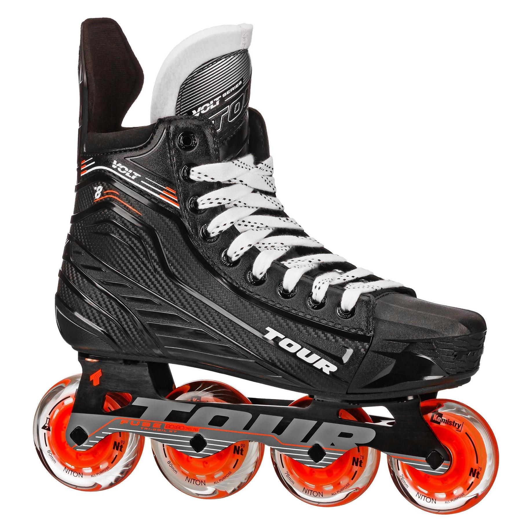Tour Volt Kv8 SR Rollhockey-Schlittschuhe (D, SR 8 - 43) (43) (Tour)