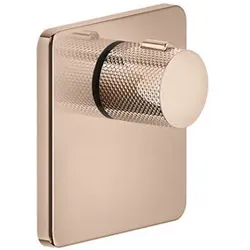 Gessi Inciso Fertigmontage-Set für 3/4 Hochleistungs Unterputz-Thermostat ohne Absperrung, 58254030, Farbe: Kupfer PVD