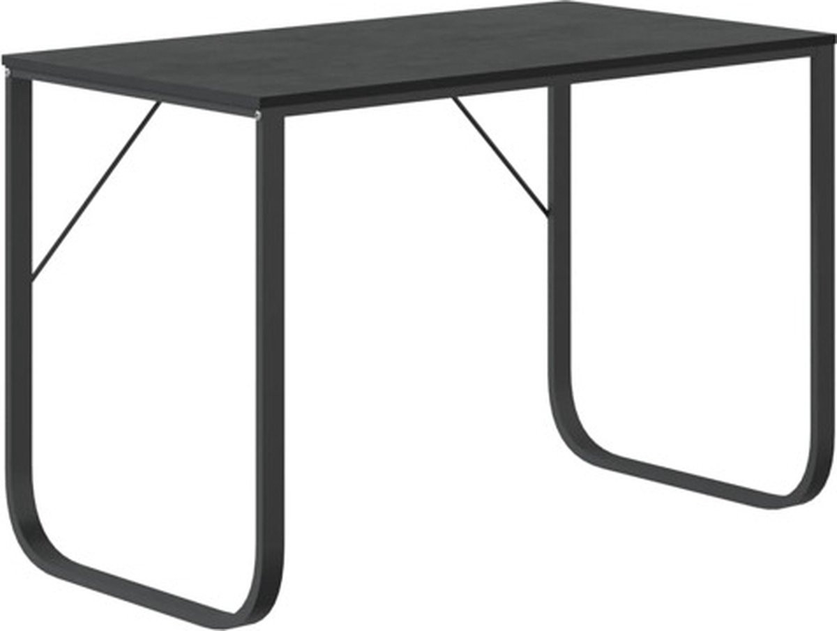 vidaXL Computerbureau zwart B/D/H: 110 x 60 x 73 cm