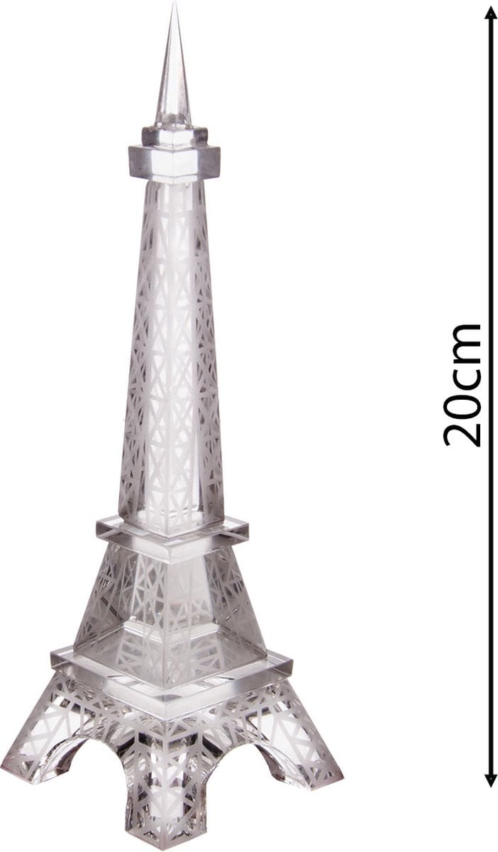 Kristal-look Eiffeltoren decoratie voor huwelijk, feest of als hobby-item