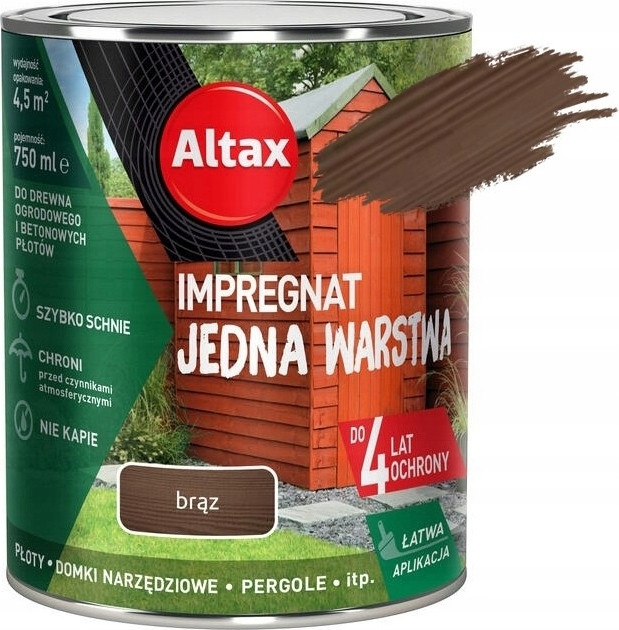 Altax Impregnatie voor hout en beton, bruin, 0,75 liter