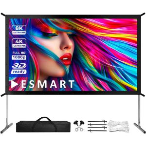 ESMART Beamer-Leinwand Professional MIMOBI, 144 Zoll, 319 x 179 cm, Format 16:9, Frontprojektion
