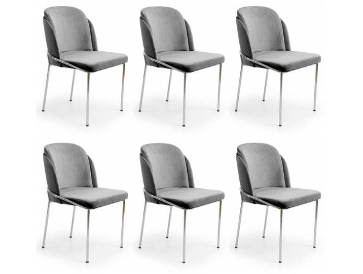 JVmoebel Esszimmerstuhl 6er-Set Polsterstühle – elegant, bequem und modern gestaltet (6 St)