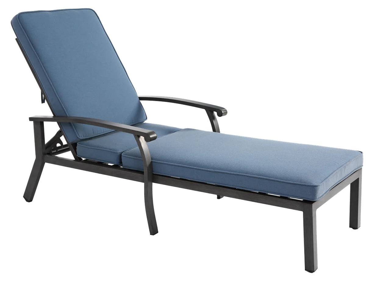 Loungesessel - Gartenstuhl - Outdoor-Sessel - Liegestuhl - Verstellbare Rückenlehne - Wetterbeständiges Aluminium