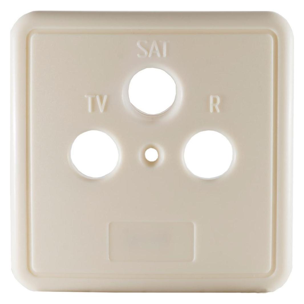 Shiverpeaks -BASIC-S--Abdeckung für 3-fach Antennen-Dose (Antennenkabel) (BS83913)