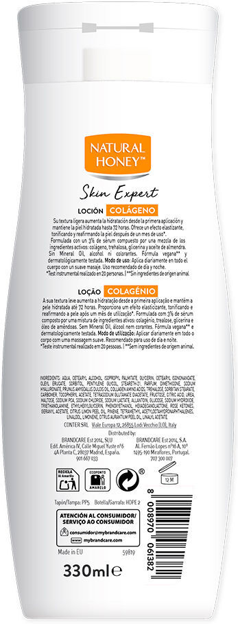 Natural Honey Skin Expert Loción colágeno 330 ml