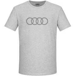 Audi T-Shirt Ringe Herren grau Größe L 3132402404 - L