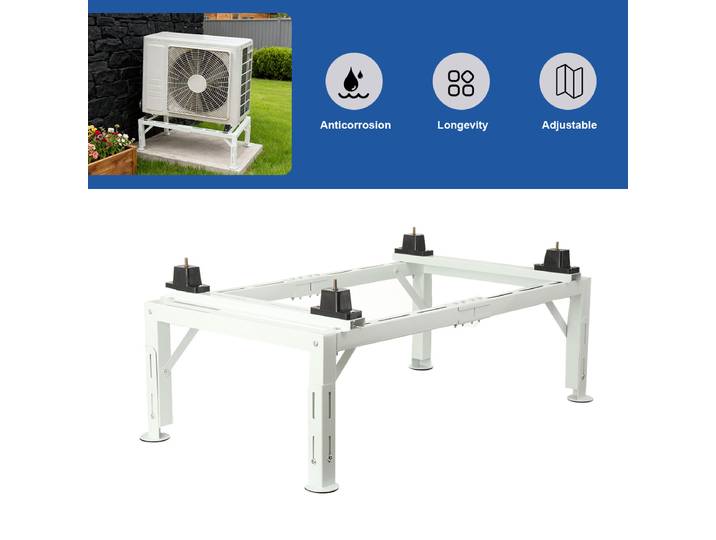 Support de fixation pour unité extérieure de climatiseur, cadre empilable peu encombrant, console au sol, support de climatiseur monocouche