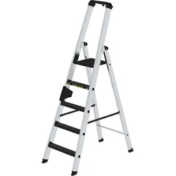 Munk Stufen-Stehleiter 250 kg einseitig begehbar mit clip-step R13 - 042705