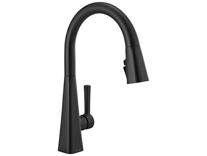 Delta Faucet 19802Z-BL-DST Einhand-Küchenarmatur Pull-Down, Mattschwarz