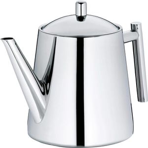 Kela Tee-Kanne Ancona 11356, Edelstahl, mit Edelstahl-Sieb, silber glänzend, 1,7 l
