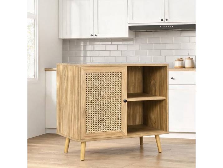 Servers and Sideboards and with Bois Naturel Panneaux De Particules and 31.5 x 15.3 x 27.6 in