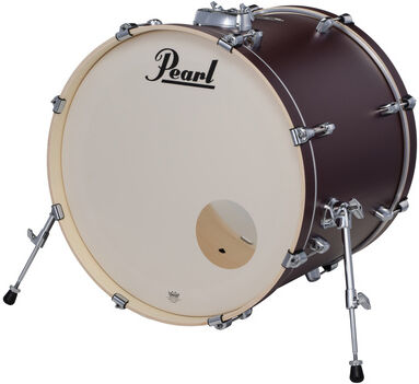 Pearl "22"x18" Export BD Sat. Scarlet" Satin Scarlet