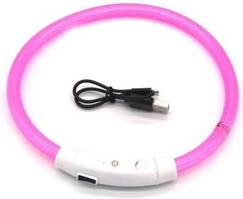 Uplift Treasures LED Glowing Dog Safety Collar pink s 15.75 In