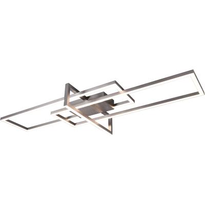 OTTO HOME LED Deckenleuchte "Aeliana", grau (nickelfarben), 1, H: 11,5cm, 1 Stk., Leuchten, Deckenlampe mit Switch Dimmer, LED Deckenleuchte