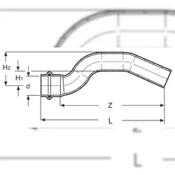 18mm Überbogen I/A Kombifitting Frabo DVGW