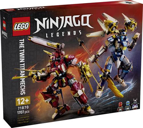71870 LEGO NINJAGO Die Zwillings-Titanmechs Actionfiguren zum Bauen, Spielen und Ausstellen