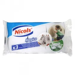 Radierschwamm weiß x 3 - Nicols Professional