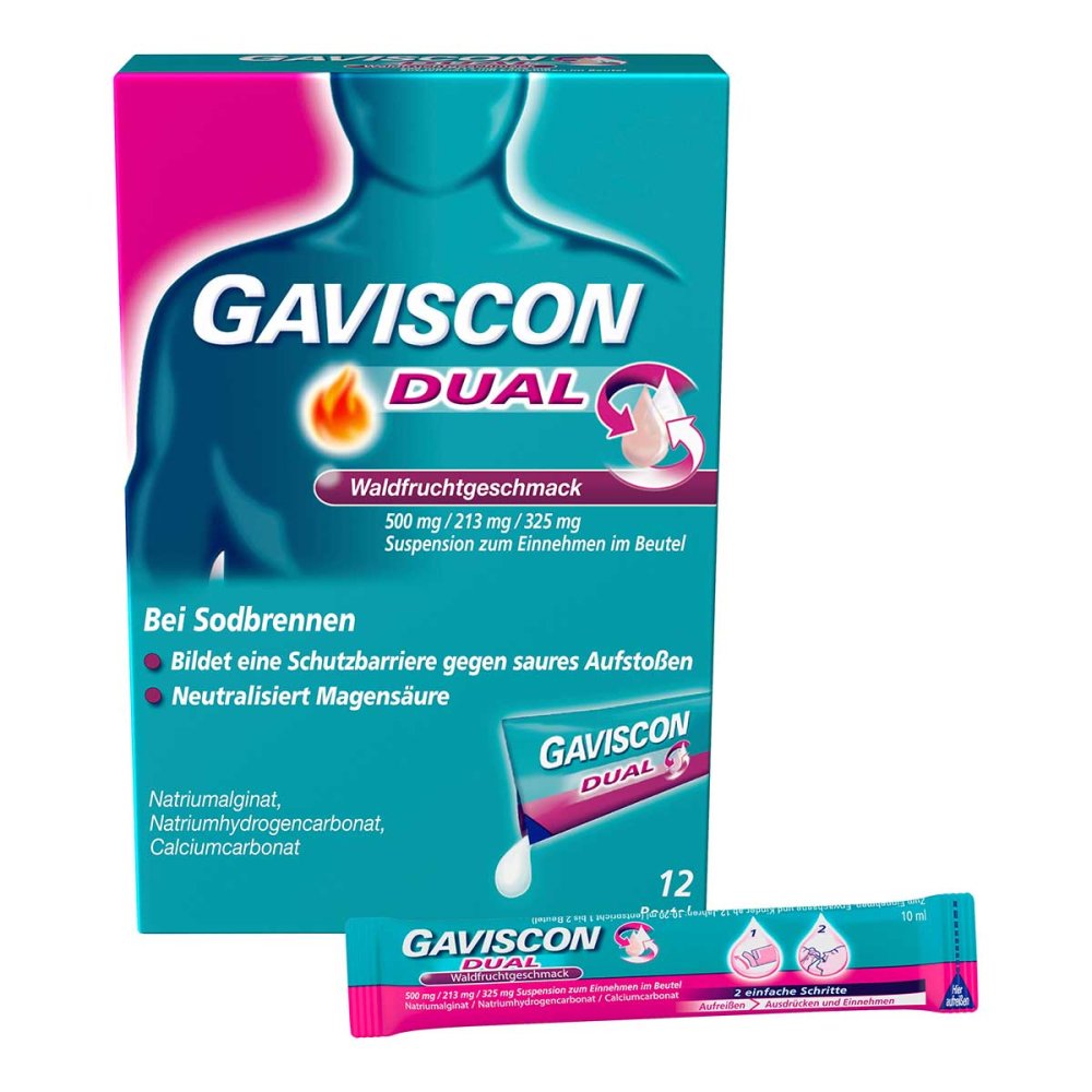 Reckitt Benckiser Deutschland GmbH Gaviscon Dual Suspension Waldfrucht 20033065