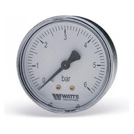 Watts MANOMETER Ø100 X 1/2 0-6 BAR ABWÄRTS ANSCHLUSS AN HEIZUNGSANLAGEN (PA5206BD03)