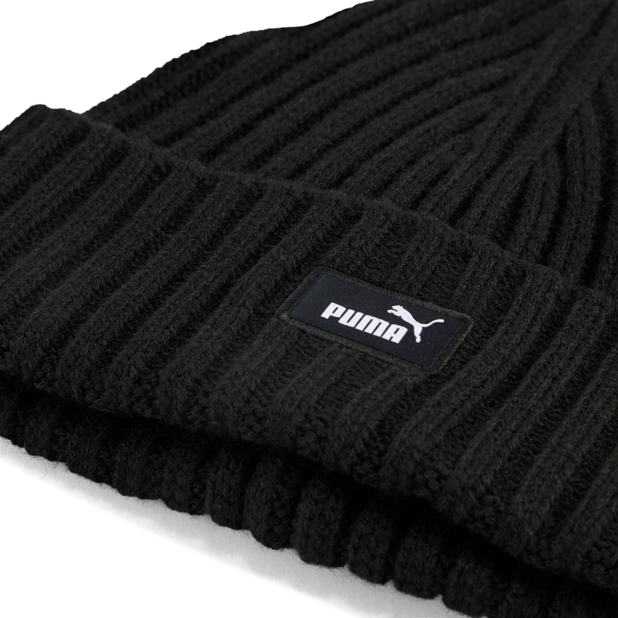 Strickmütze PUMA "ESS FISHERMAN BEANIE", schwarz (puma schwarz), Obermaterial: 97% Polyacryl, 3% Polyamid, unifarben, Mützen Strickmütze, sportliche Mütze, für Freizeit und vielseitige Aktivitäten puma schwarz Einheitsgröße