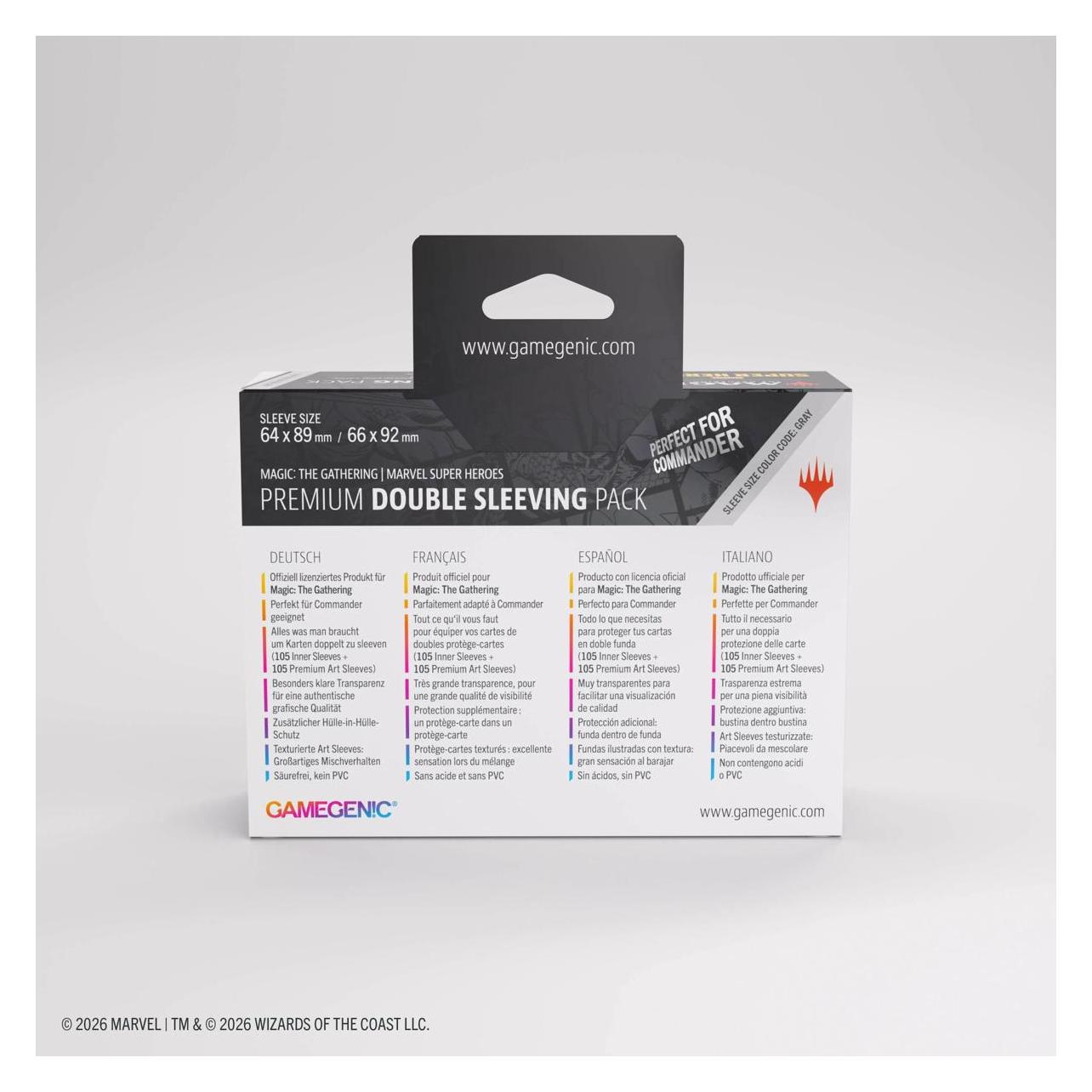 Gamegenic Marvel Super Heroes Double Sleeving Pack für 100 MTG Karten (421468)